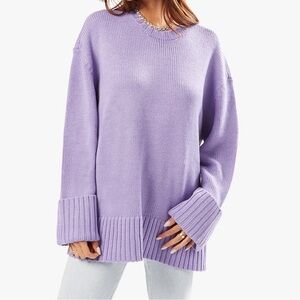 WeWoreWhat Oversized Purple Sweater